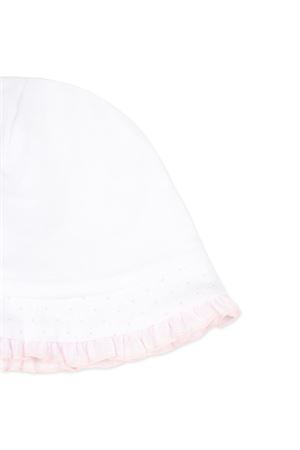 Cuffia in cotone bianco e rosa LA STUPENDERIA KIDS | TBCP52N01.